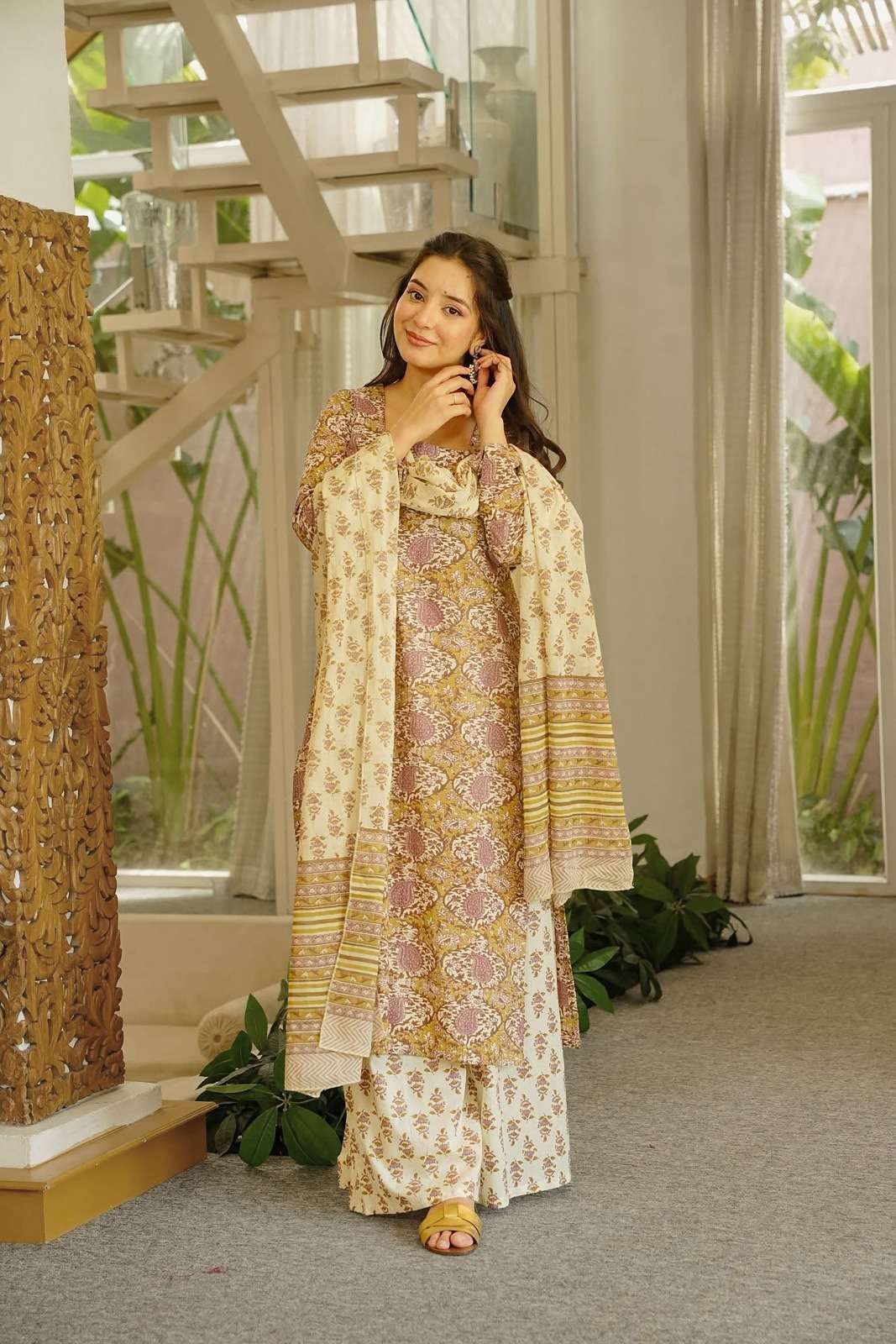 PURPLE CREATION SORAYA CANBRIC COTTON FARSHI SUIT PARTY & WEDDING TYPE SUPPLIER